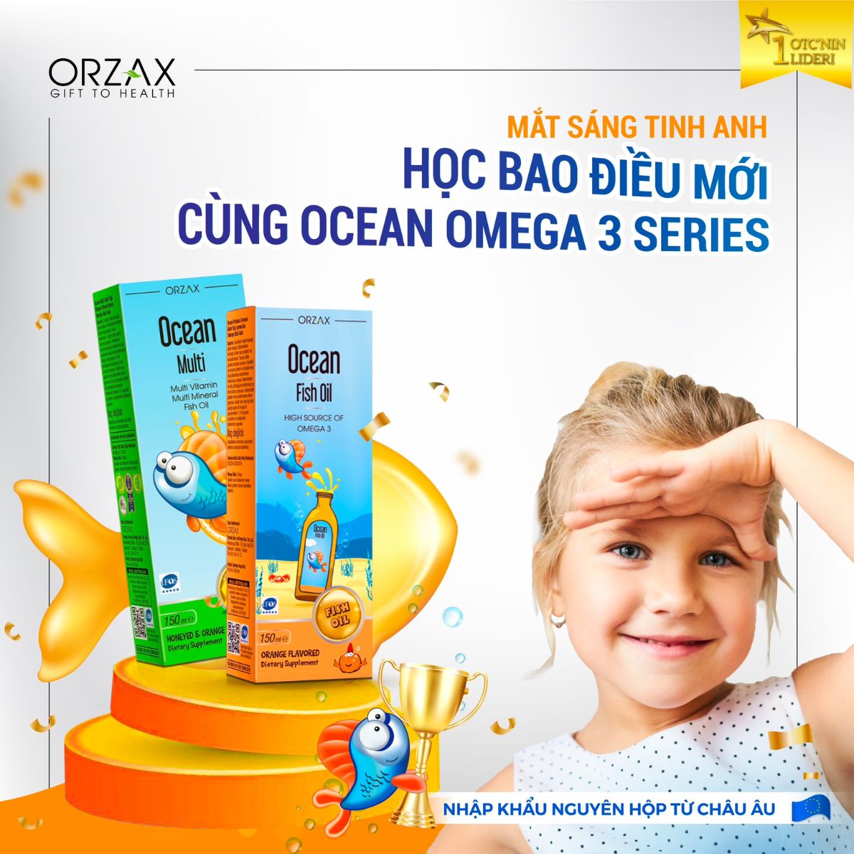 Ocean Fish Oil - Nâng tầm trí tuệ, Mắt sáng tinh anh