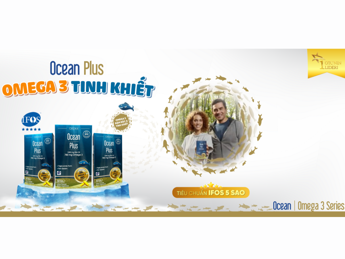 Ocean Plus - Omega 3 tinh khiết, đậm đặc chuẩn IFOS 5 sao