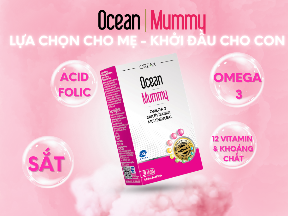 Ocean Mummy - Dưỡng chất đầy đủ và cân đối là những gì mẹ cần để giúp con yêu khoẻ mạnh và thông minh