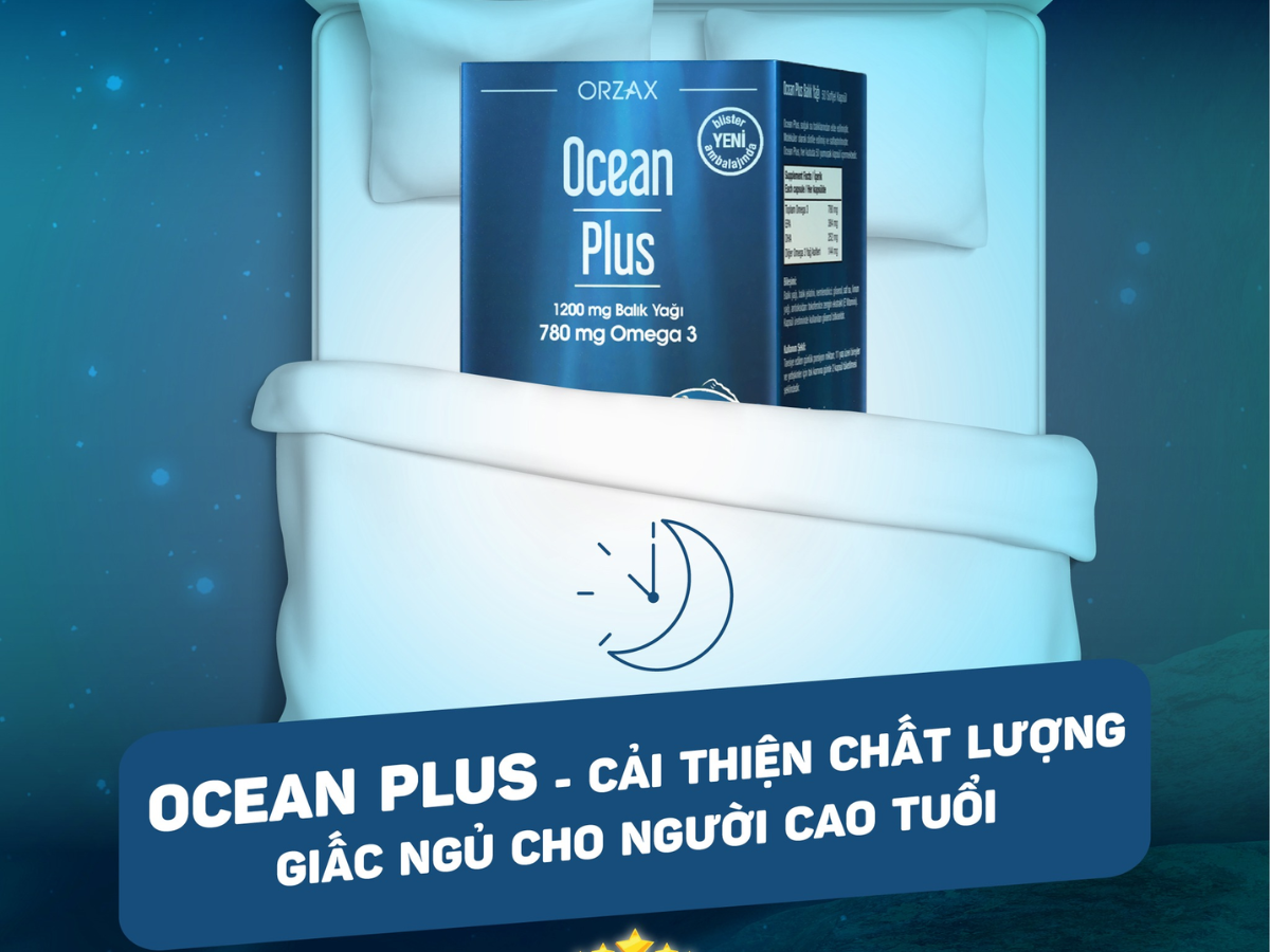 Omega 3 giúp cải thiện chất lượng giấc ngủ cho người cao tuổi